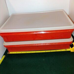 Tupperware food storage boxes